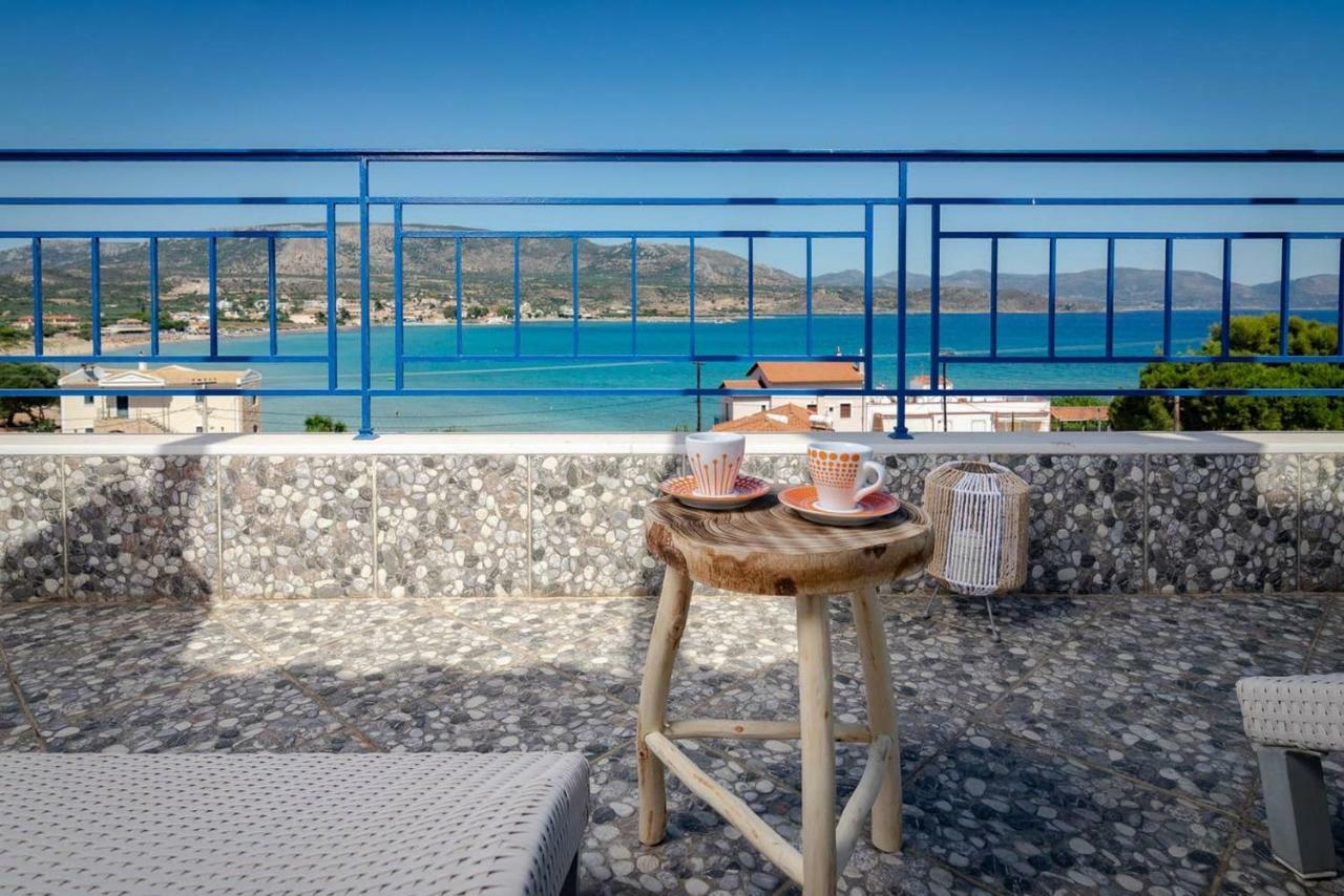 Seaview Flat Steps To The Beach Karavostasi  外观 照片