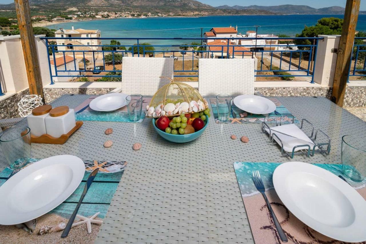 Seaview Flat Steps To The Beach Karavostasi  外观 照片